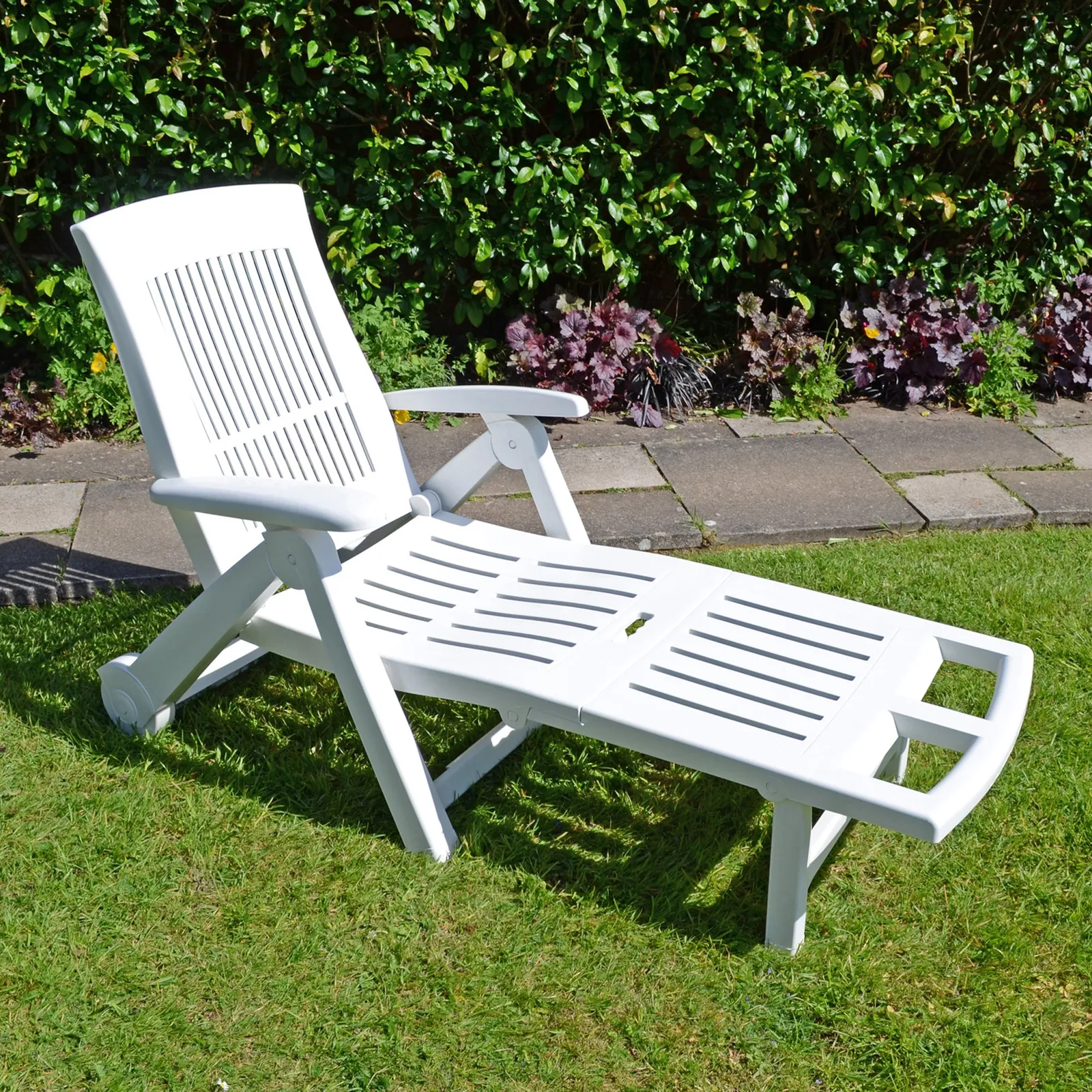 Trabella Potenza Foldable Sun Lounger with Wheels