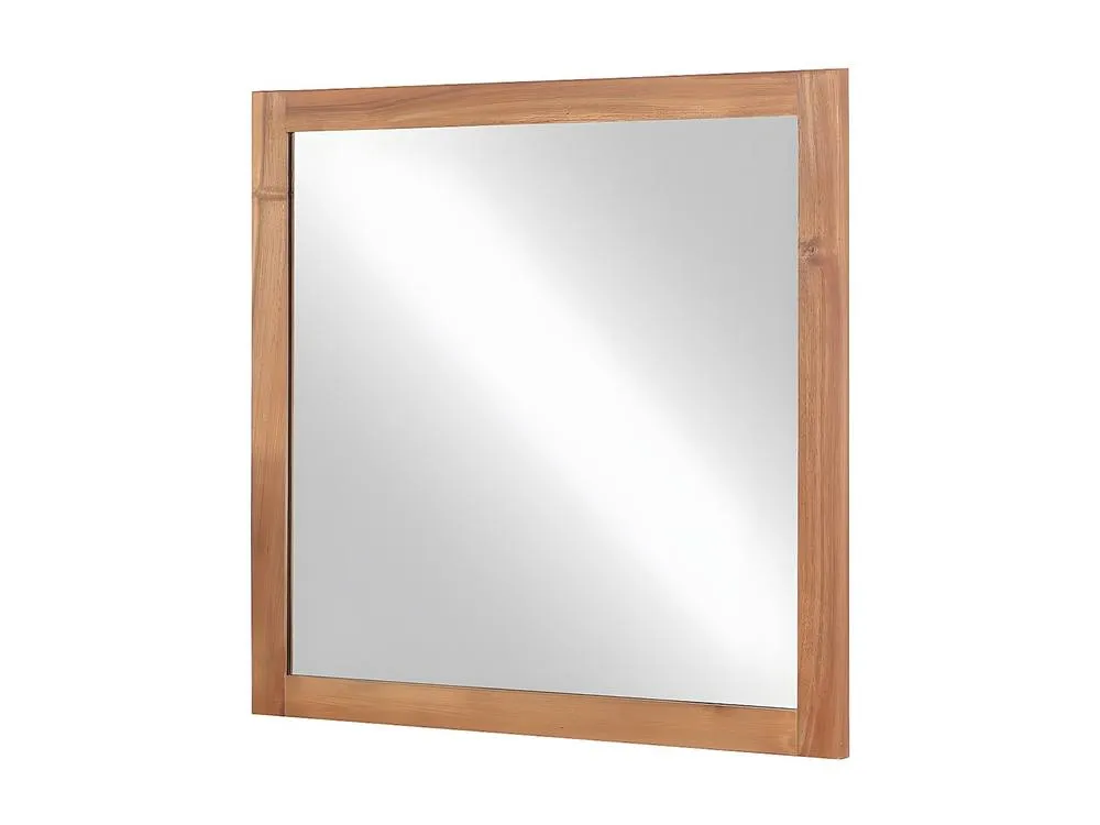 Vente-unique Square Mirror With Acacia Wood Surround - 60 X 60 Cm - SEPANG in Walnut 4