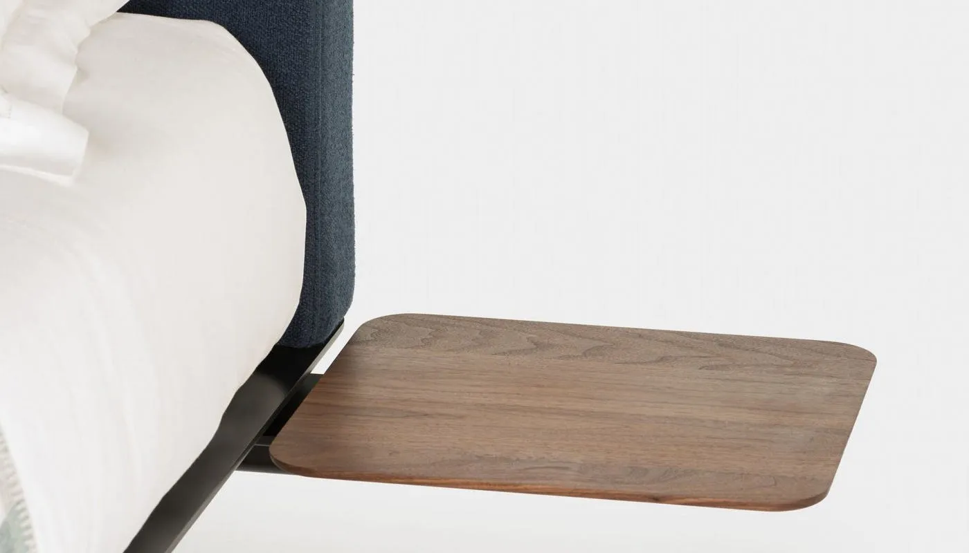 De La Espada Hepburn Bedside Table Walnut 2