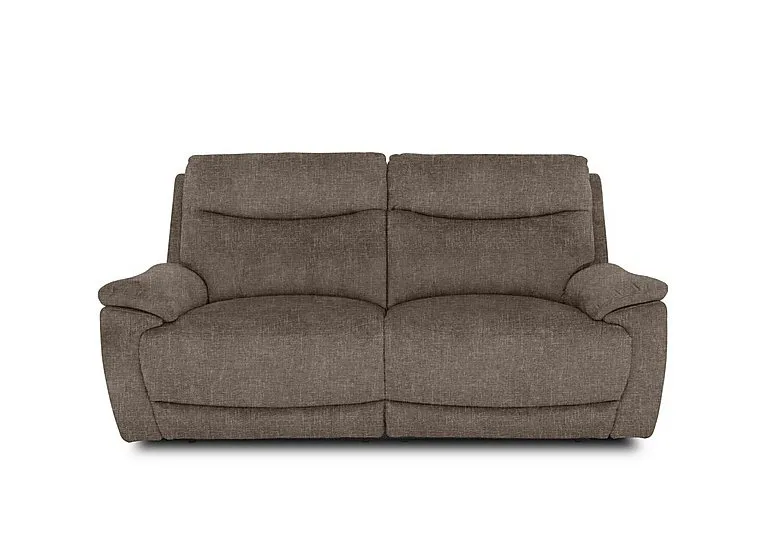 Sloane Fabric 3 Seater Power Recliner Sofa with Power Headrests - Anivia Brown