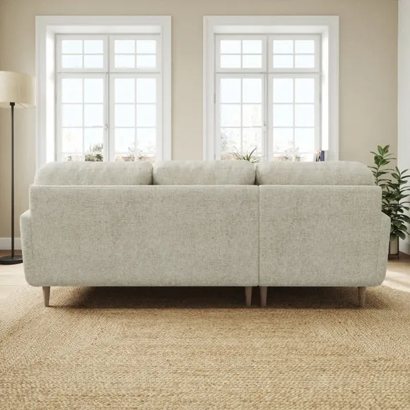 Sven Chunky Chenille Large Corner Chaise Sofa 3