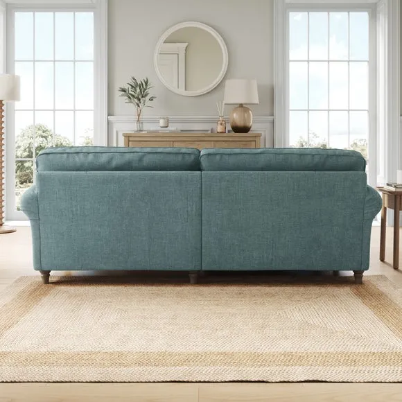 Flori Tonal Plush Chenille Corner Chaise Sofa 3