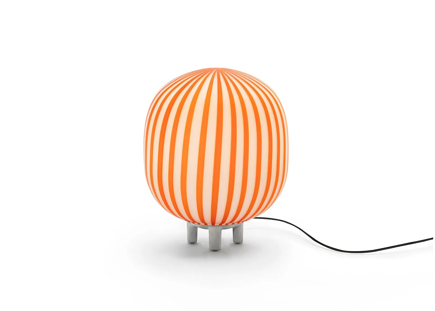 Established & Sons Filigrana T2 Cylinder Table Lamp White/Red