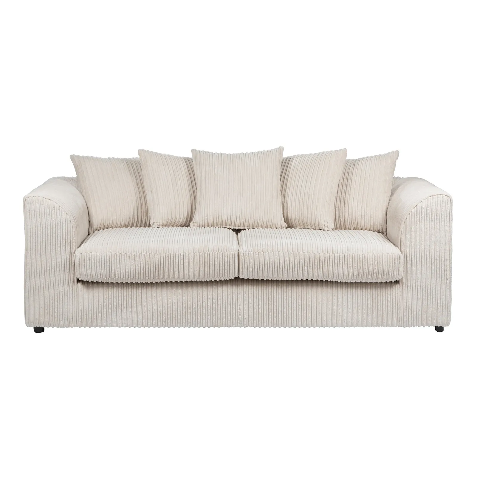 Blake Jumbo Cord 3 Seater Sofa Cream