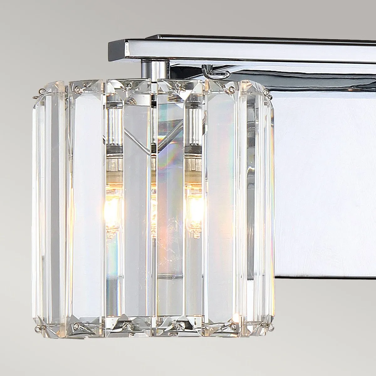 Netlighting Quoizel Divine Wall Lamp Polished Chrome IP44 in Grey 4