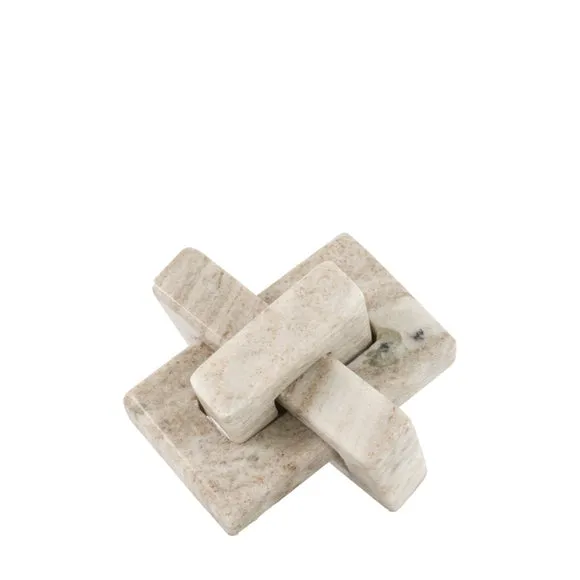 Cedar & Sage Amadora Marble Square Link Ornament 4