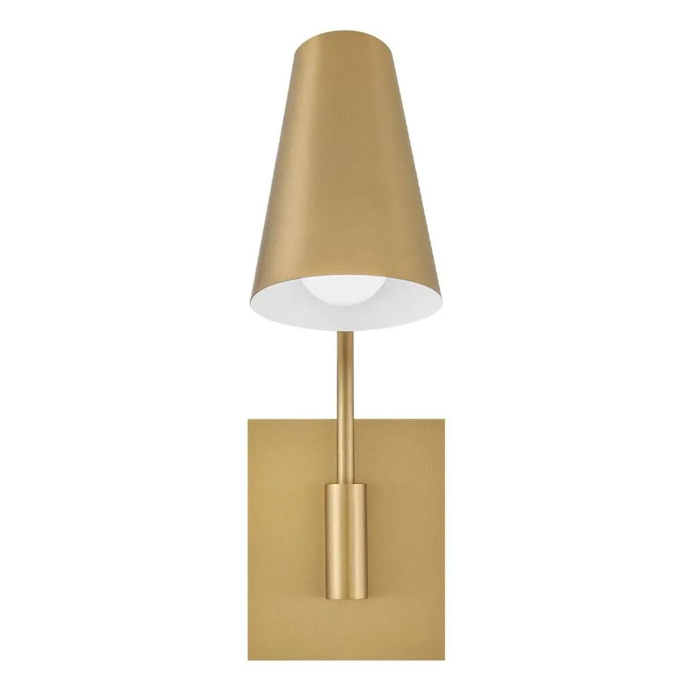 Netlighting Bray Wall Light Laquered Brass in Gold 5