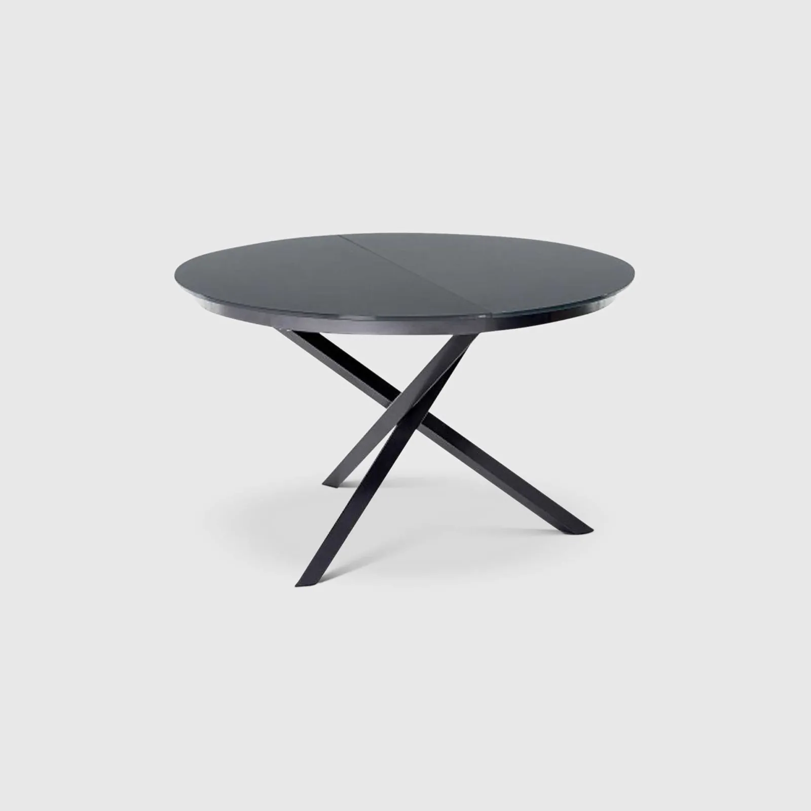 Bontempi Barone Dining Table 175X125X75Cm, Round, Grey Ceramic | Barker & Stonehouse