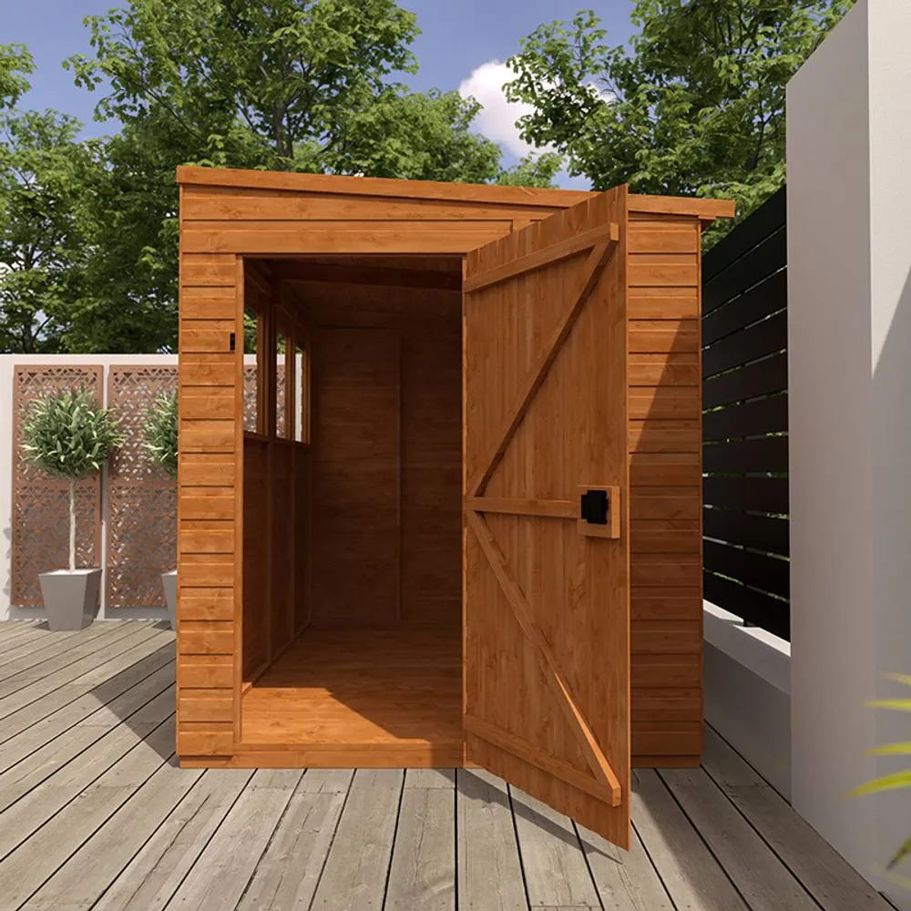 Buttercup Farm 8x6 Flex Pent 12mm Flex - L238.8 x W175 x H203 cm - Burnt Orange 6