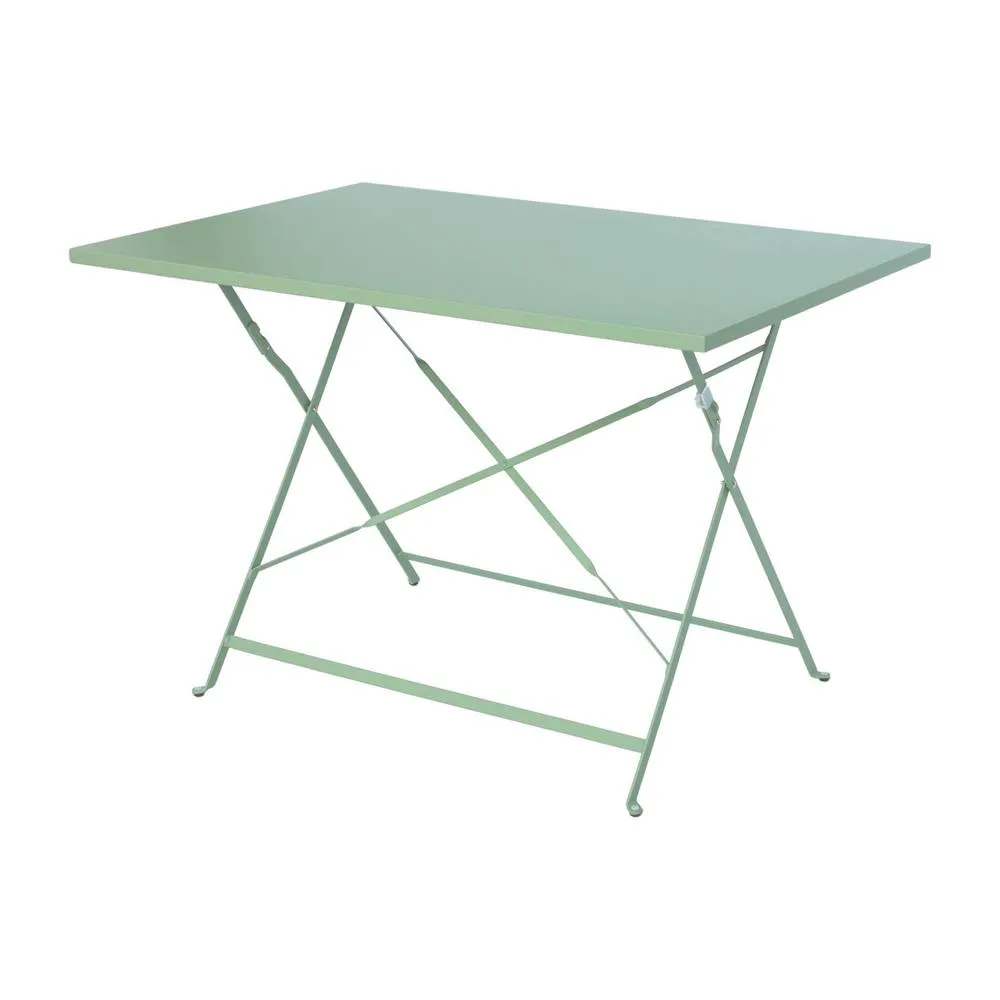 sweeek 4-seater folding metal bistro garden table in Grey 4