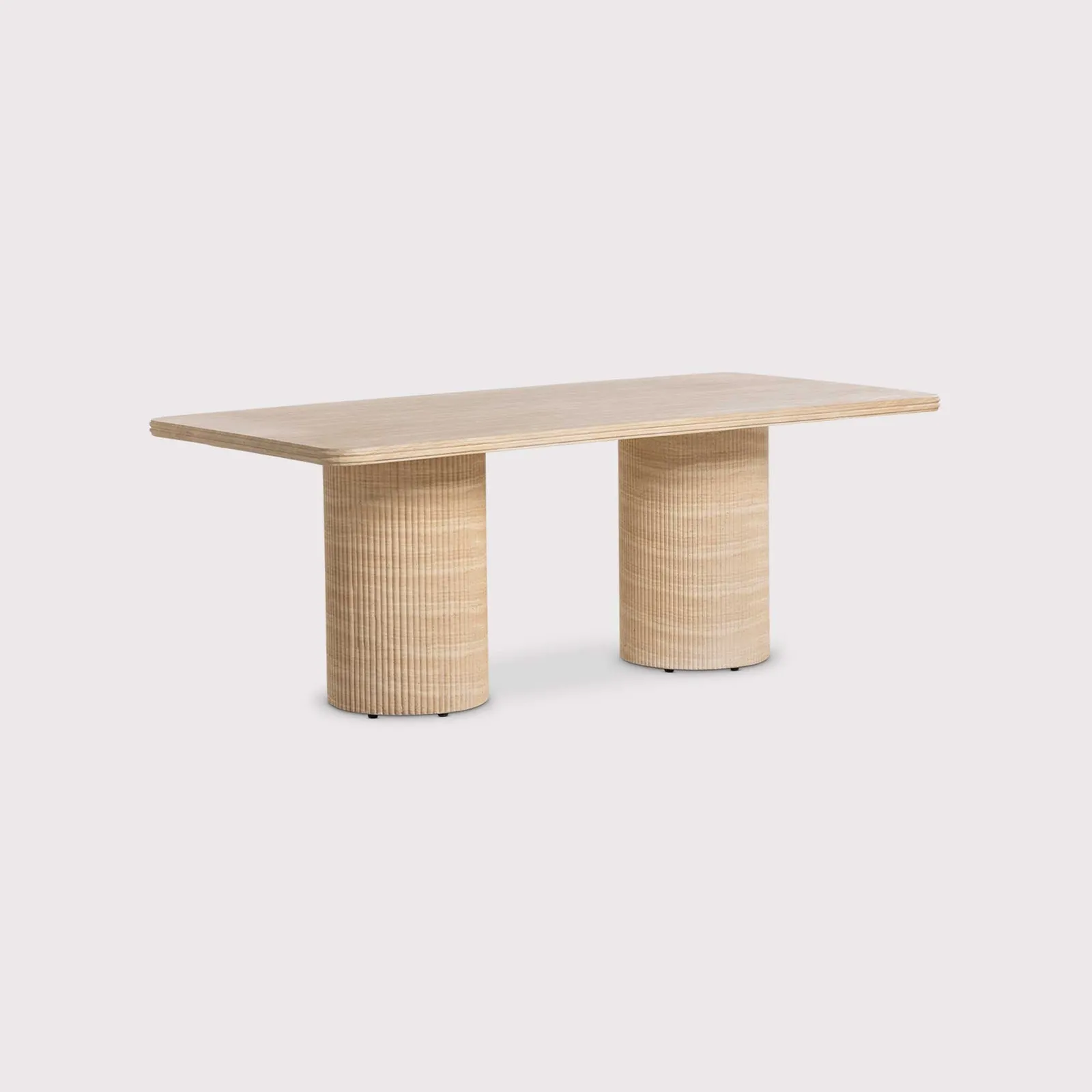 Zira Rectangular Dining Table 200cm, Neutral Concrete | Barker & Stonehouse