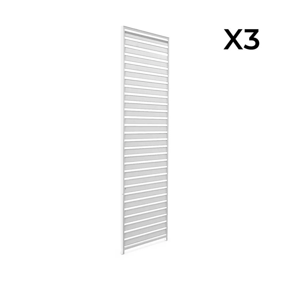 sweeek Set of 3 louvers 100cm for bioclimatic pergola Triomphe 3x3m V2 3x4m 3 in White 4