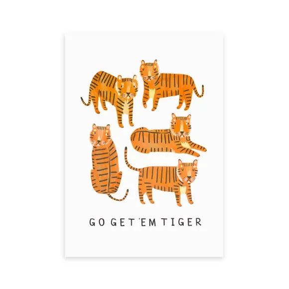 East End Prints Go Tiger Print by Darcie Olley 2