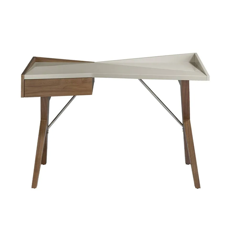 Angel Cerda Walnut Desk with Grey Top 120x60x81 cm 2