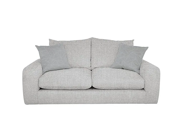 Pandora 3 Seater Foam Fill Sofa - Plain Silver