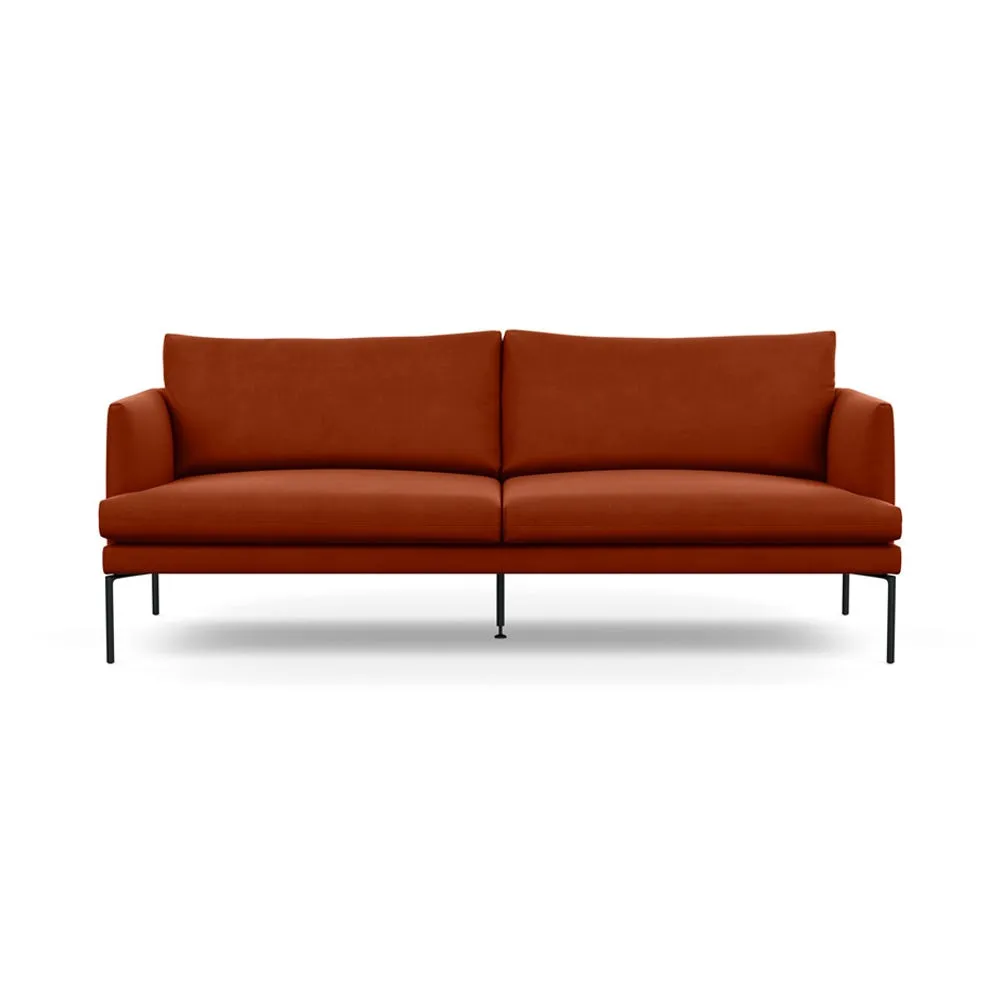 Heal's Matera 3 Seater Sofa Nobilis Velvet Rust 2