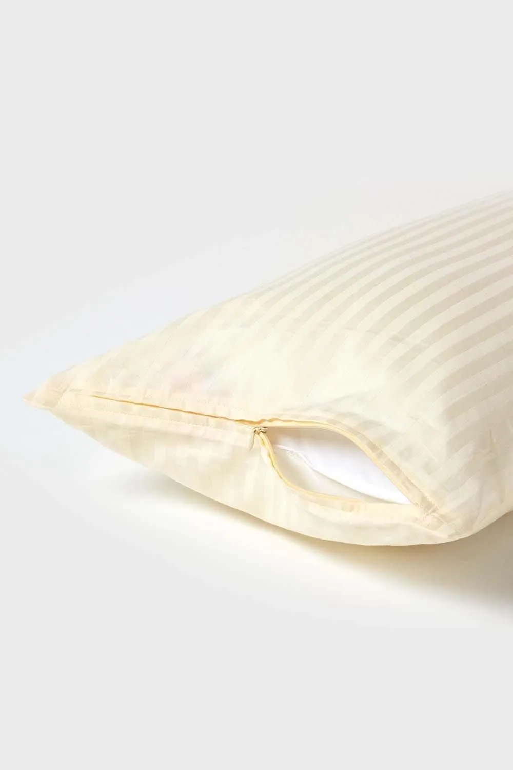 Homescapes Continental Egyptian Cotton Pillowcase 330 TC, 40 x 80 cm in Bright Yellow 3