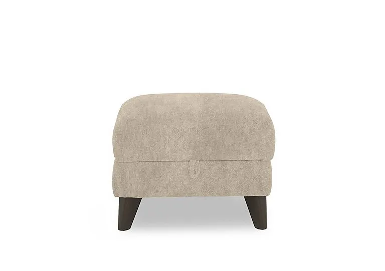 Dreamer Fabric Storage Footstool - Cream