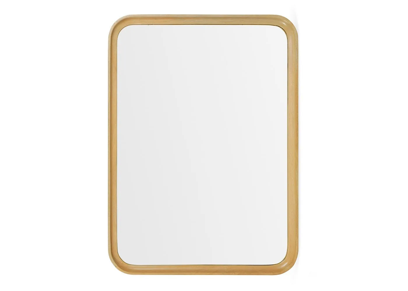 Heal's Livorno Rectangle Mirror Light Mango Wood 110 x 80cm