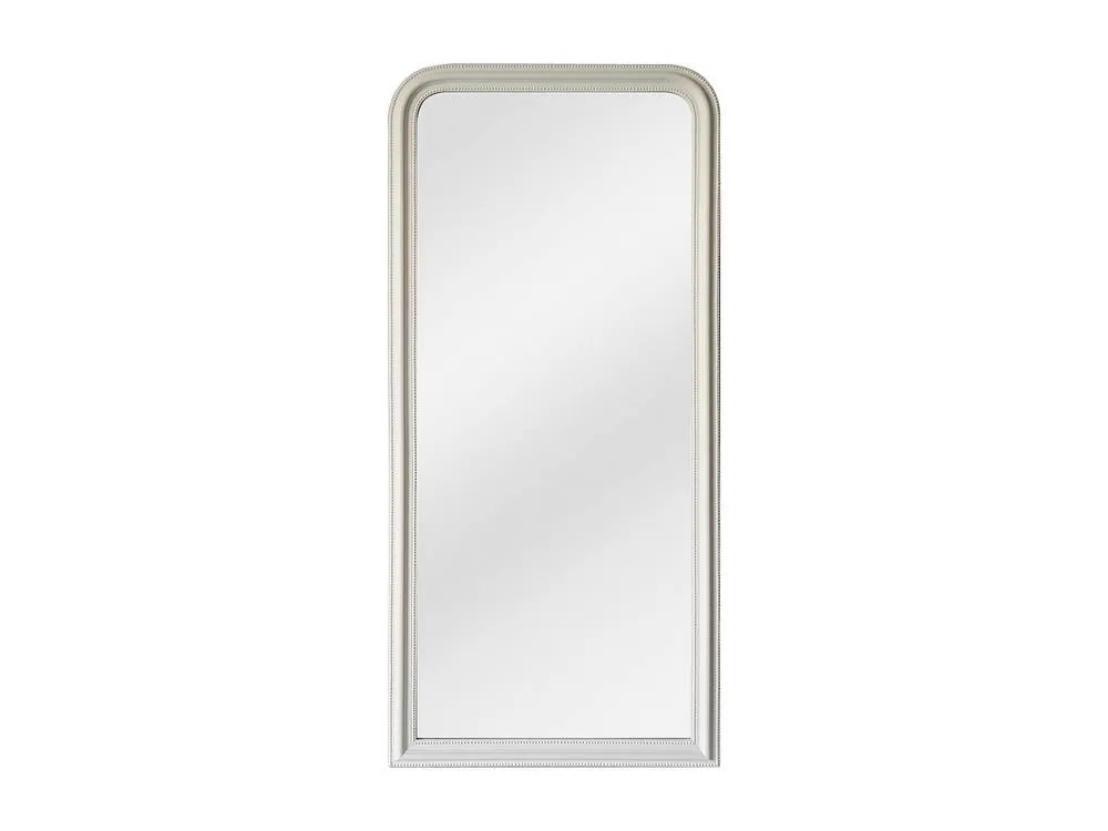 Vente-unique Large Paulownia Wood Mirror - L80 X H180 Cm - Matt White - HELOISE 2