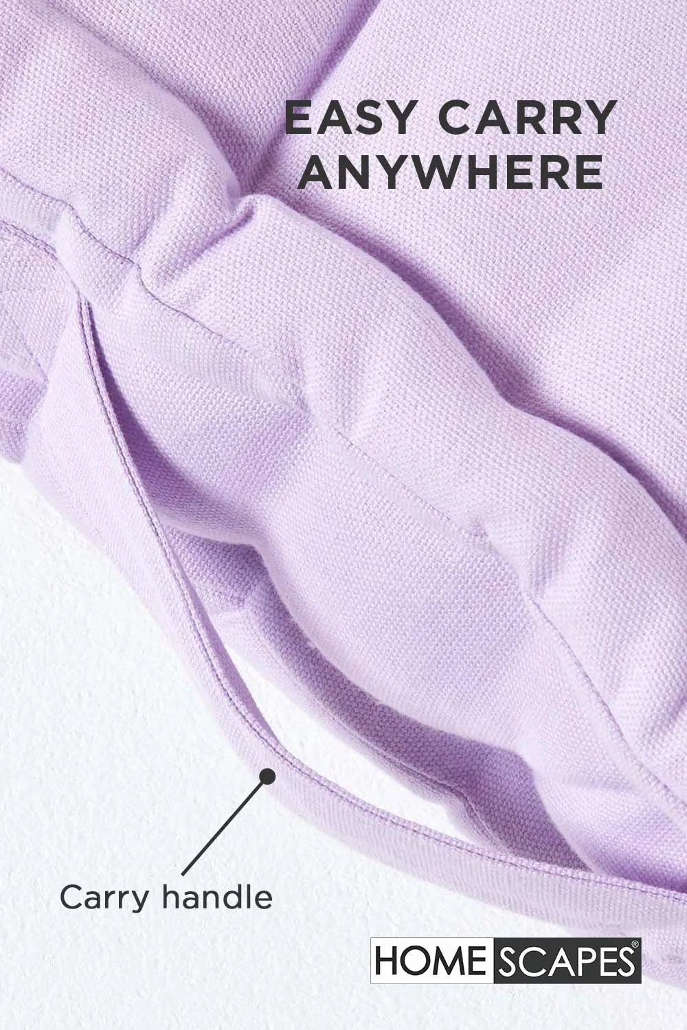Homescapes Plain Cotton Floor Cushion in Mauve 5