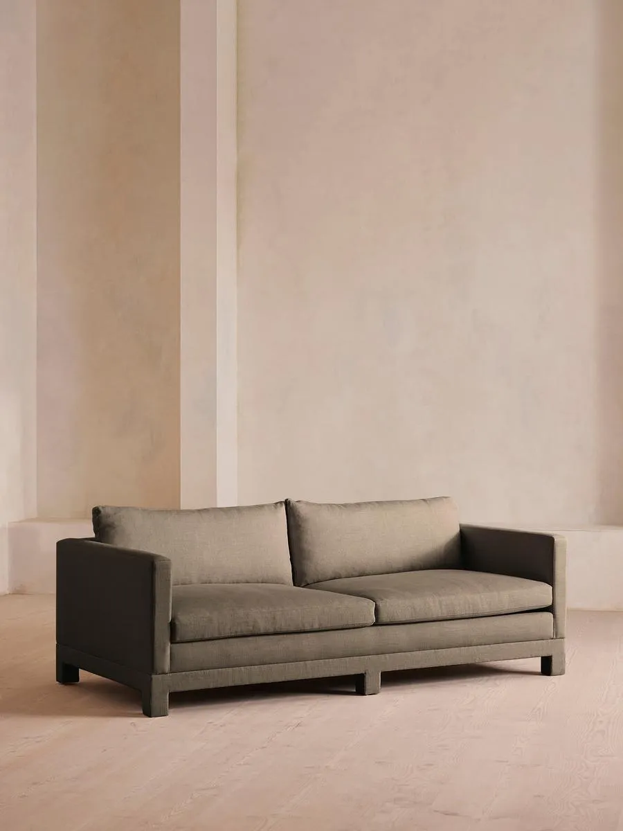 Ashford Three Seater Sofa, Linen, Mushroom