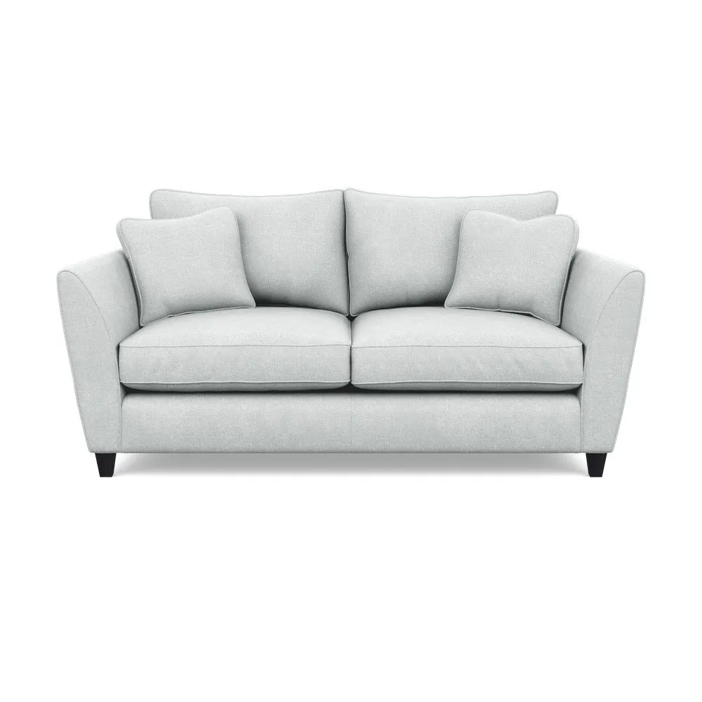 Heal's Torino 3 Seater Sofa Broad Weave Tin Black Feet 1