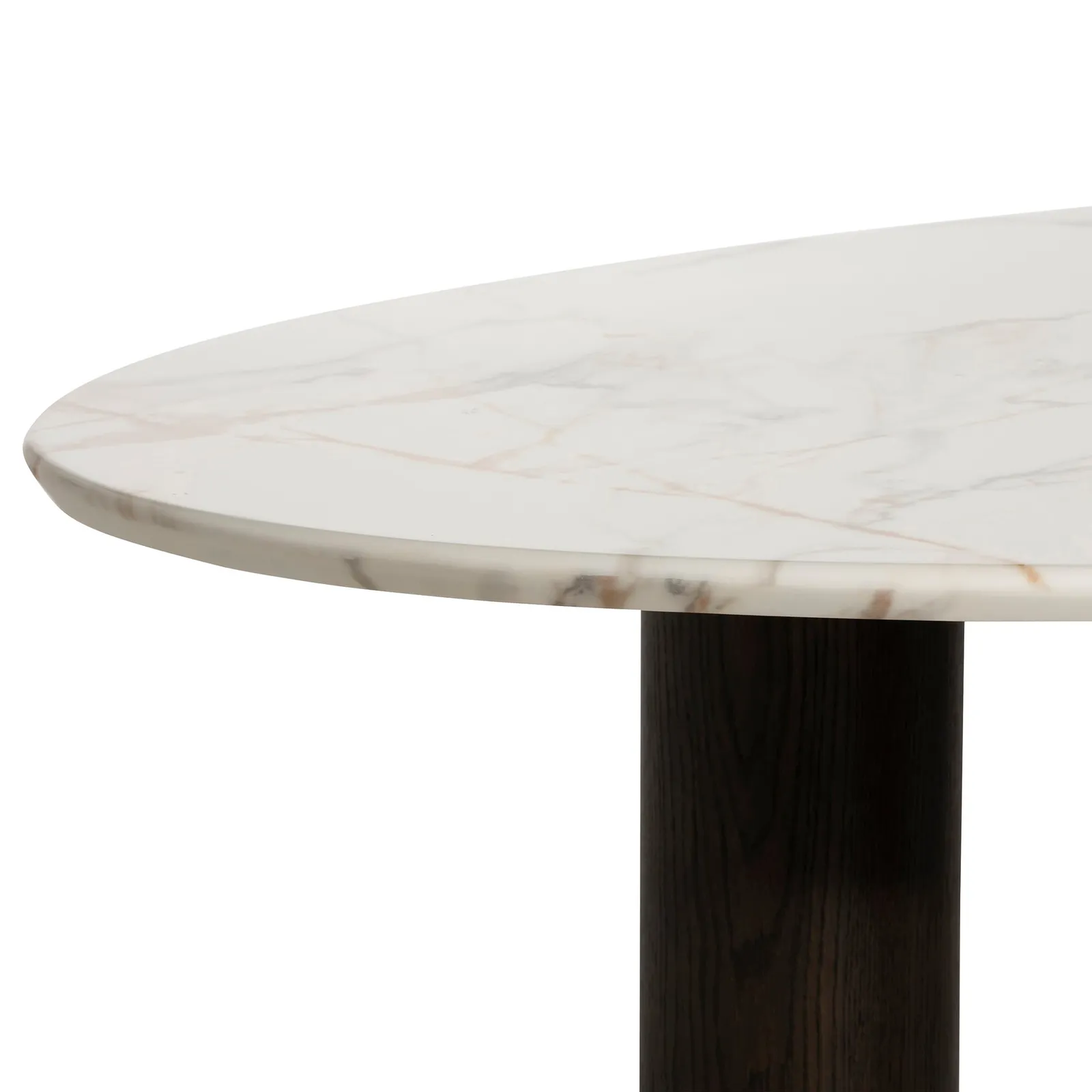 Nord Coffee Table-9Mm Ceramic Marble Effect, Round, White | Barker & Stonehouse 6