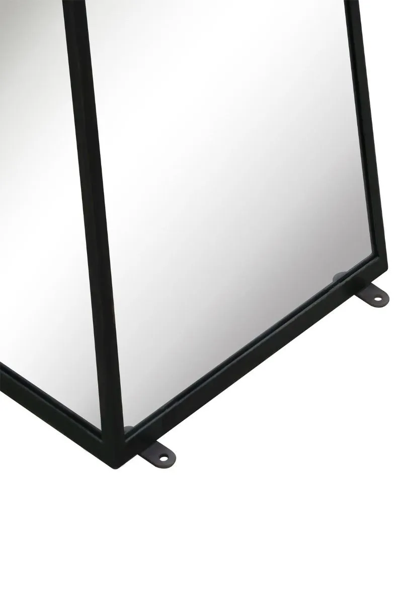MirrorOutlet Black Metal Edged Mirrored Ornament (150CM X 30CM X 30CM) 6