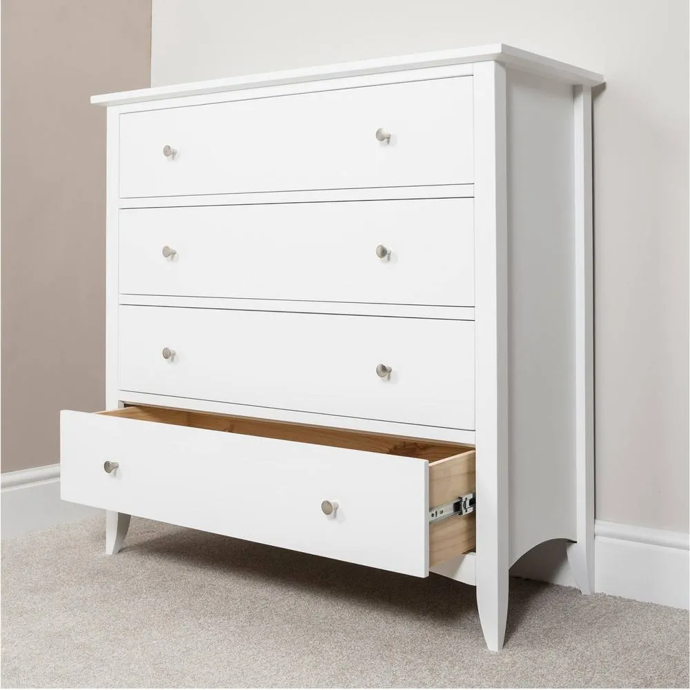 Statement Furniture Edward Hopper 4 Drawer Chest of Drawers in White 3