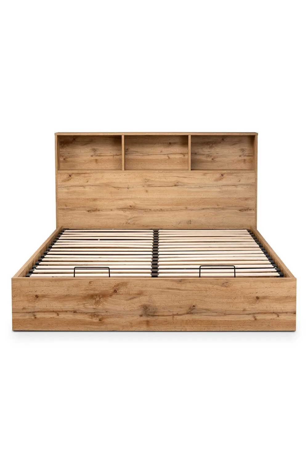 Julian Bowen Bali Bookcase Ottoman Storage Bed in Natural 6