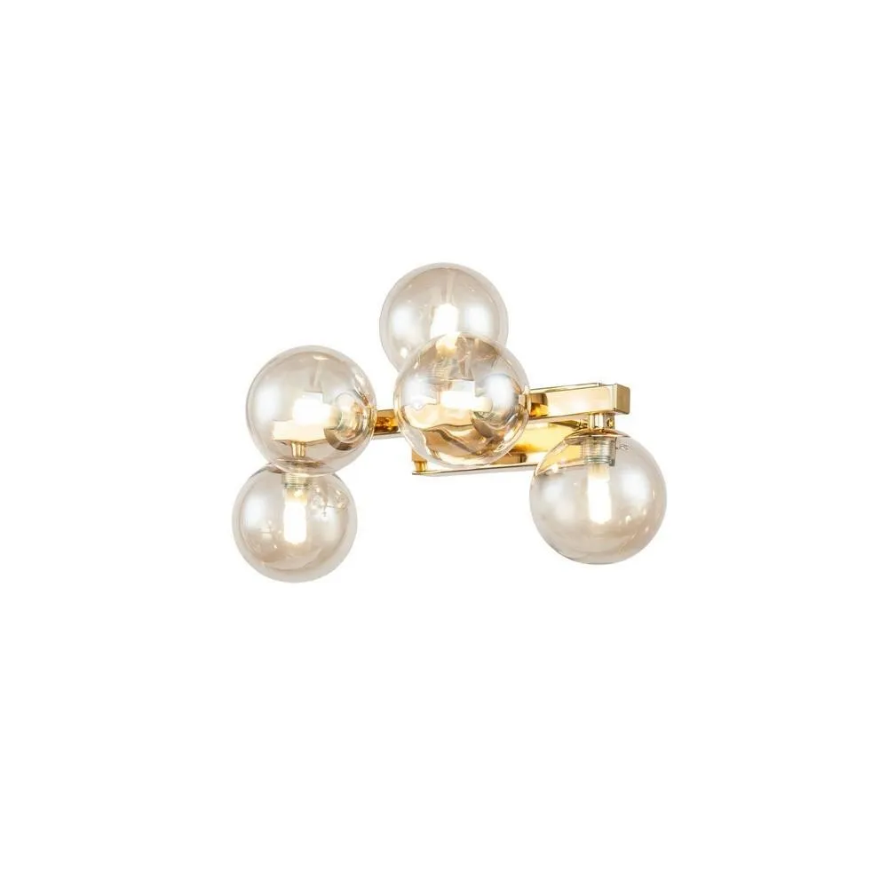 Netlighting Dallas Wall Lamp Gold 5 Light G9