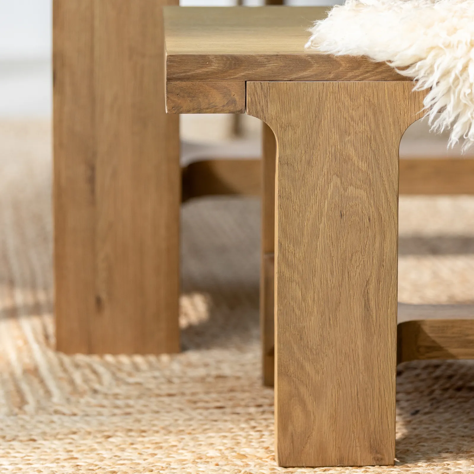 Wade 160Cm Bench, Neutral Wood | Barker & Stonehouse 5