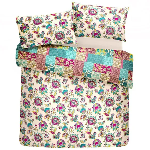 Dreams n Drapes Marinelli Reversible Duvet Cover and Pillowcase Set 2