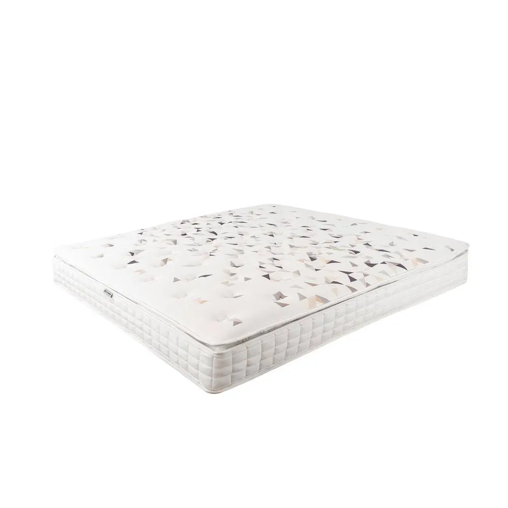 Angel Cerda Natural-Latex Hybrid Mattress with 7-Zone Pocket Springs in White