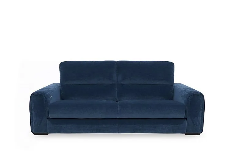 Flex Fabric 3 Seater Sofa Bed with Storage Arms - R330 Steel Blue - Sofas and Armchairs - In Time for Christmas
