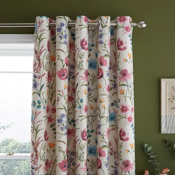 Foxley Print Eyelet Curtains