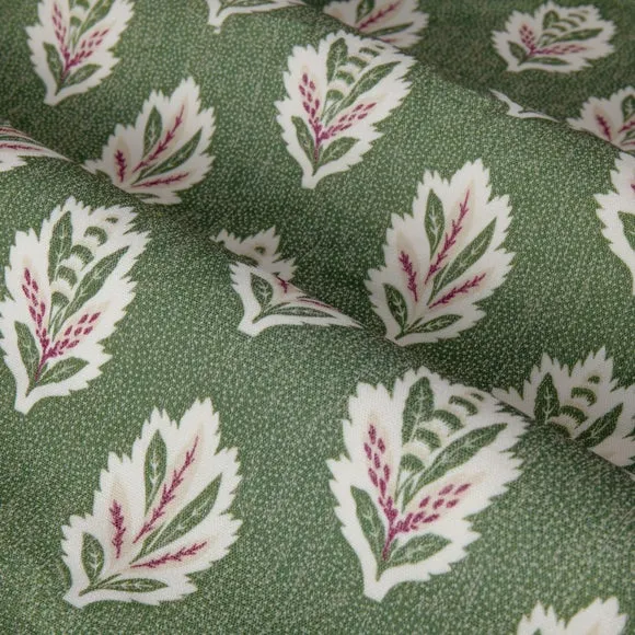 Sanderson Sessile Leaf Pencil Pleat Curtains 3