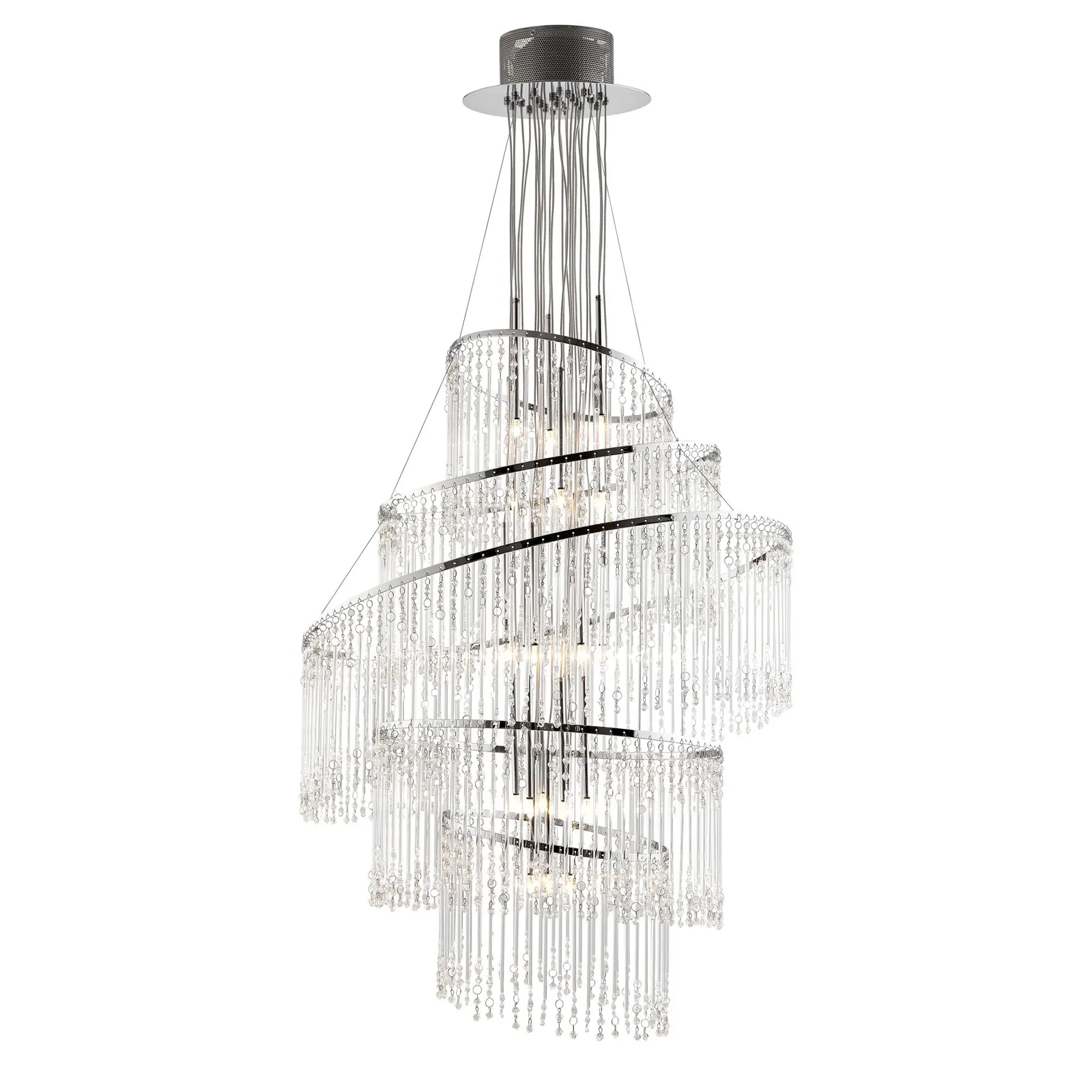 Vogue Camille 24 Light 73cm Chandelier Chrome