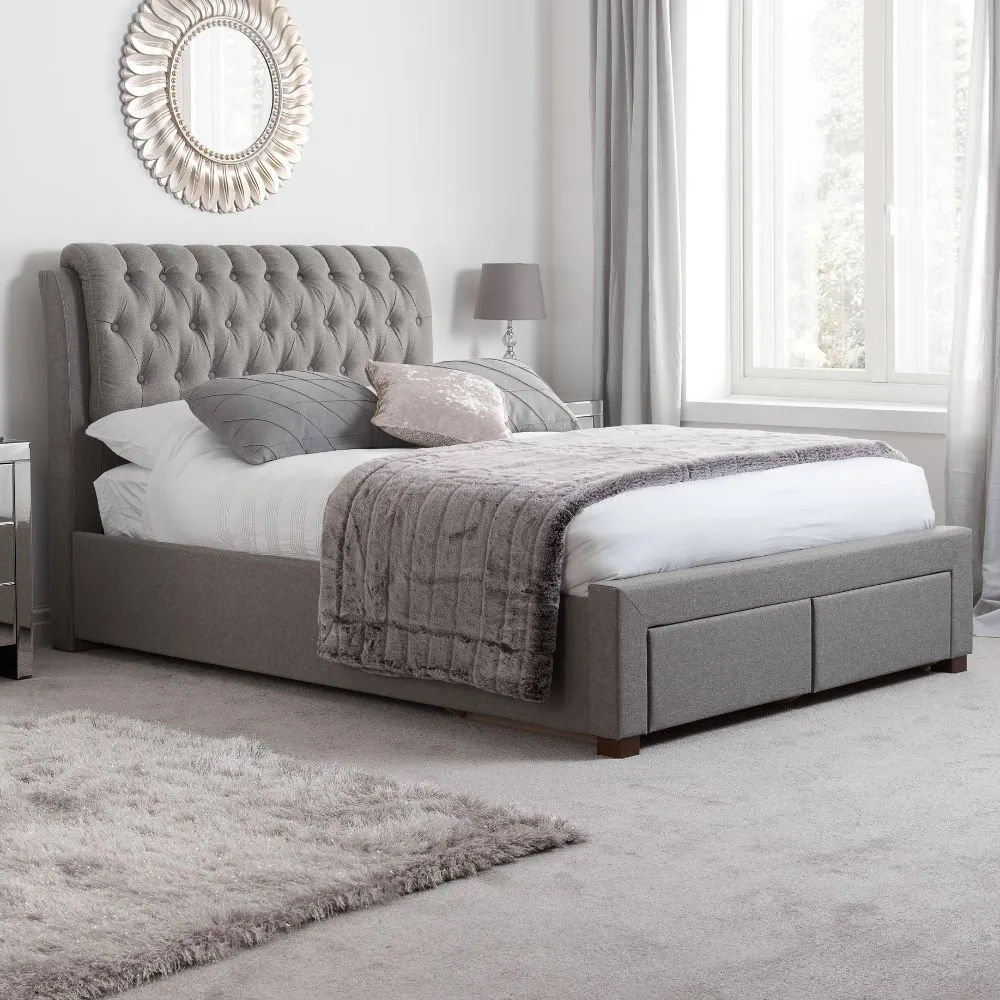 Birlea Valentino Bed in Grey 1