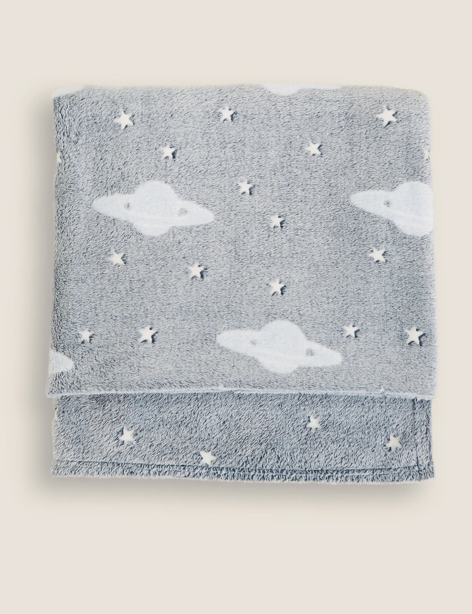 M&S Fleece Glow In The Dark Space Throw