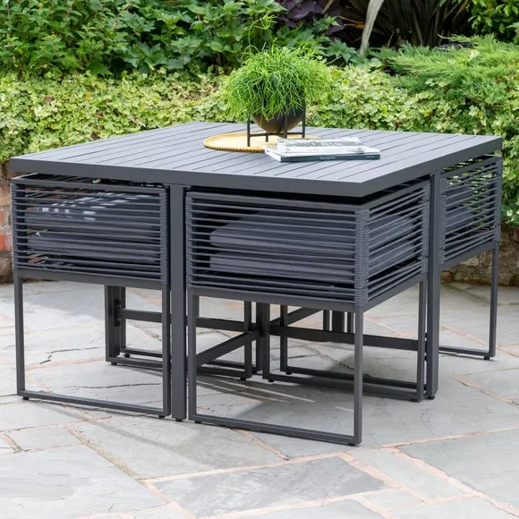 Sheringham Rope 4 Seater Cube Dining Set 2