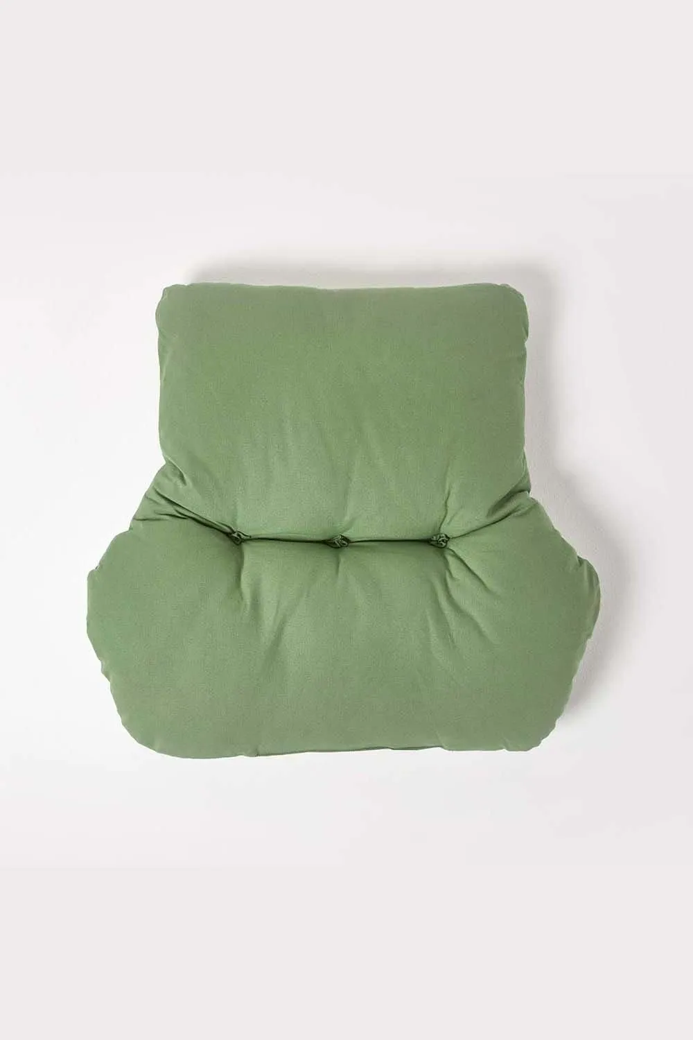 Homescapes Cotton Back Support Cushion in Dark Green 3