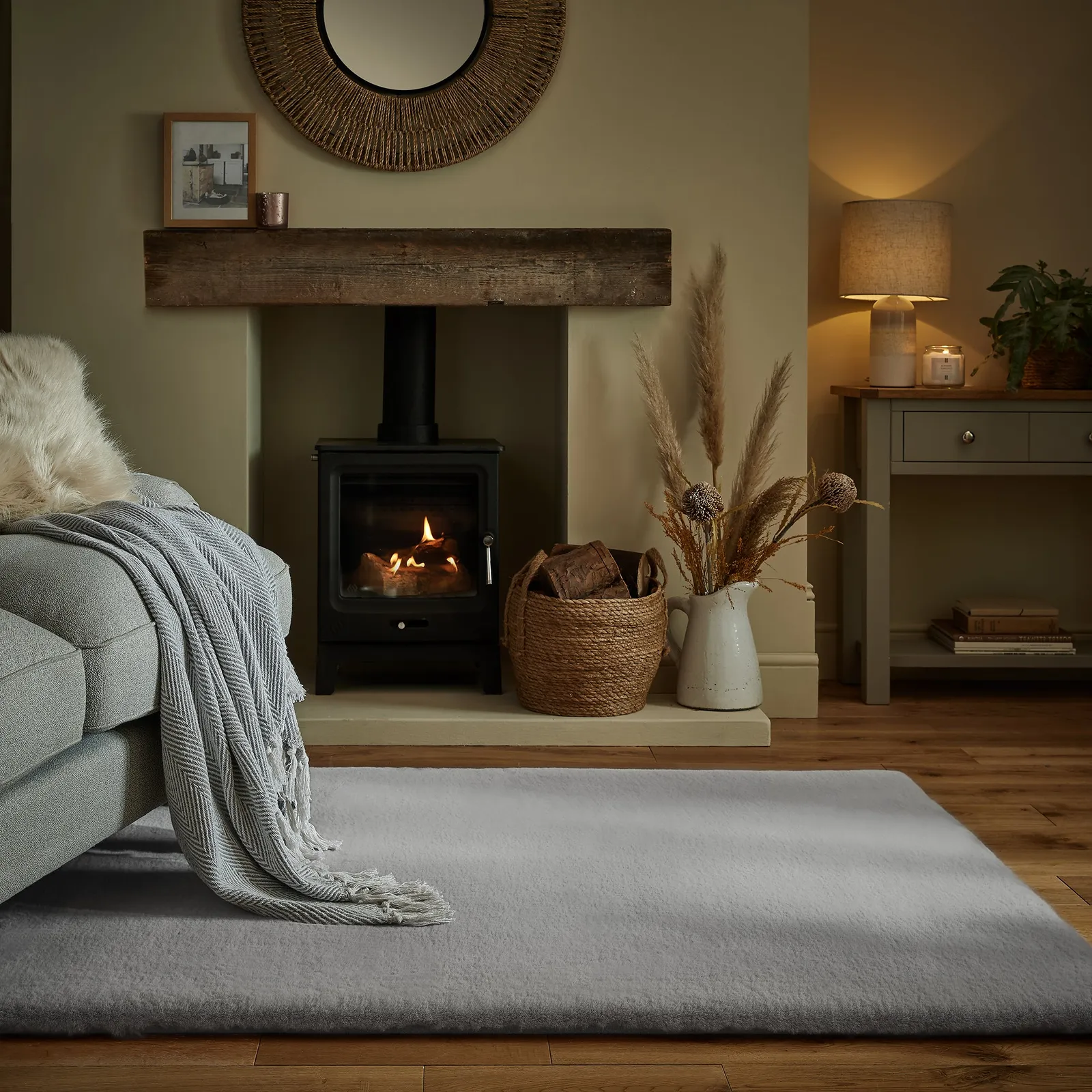 Plush Faux Fur Rug Faux Fur Plush Chateau Grey