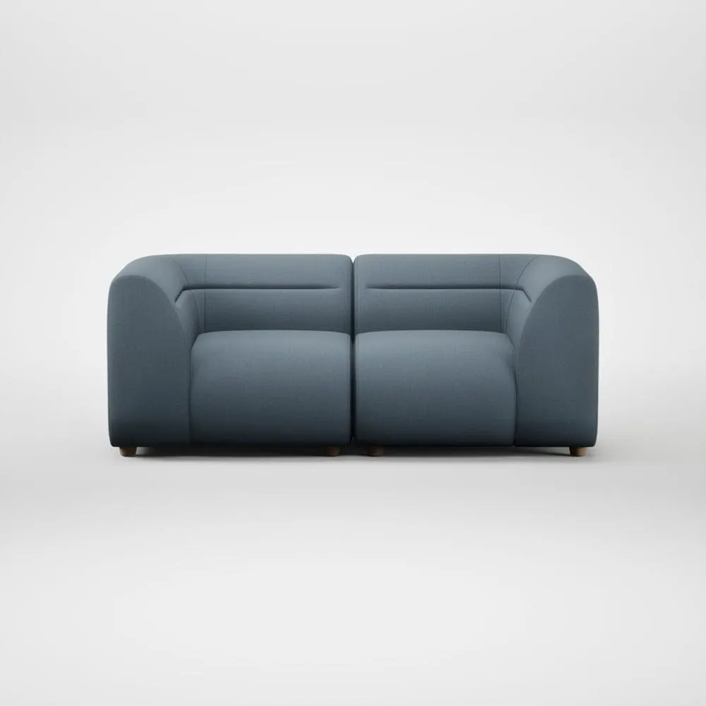 Heal's Lilli 2 Seater Sofa Smart Cotton Linen Celestial Natural Feet