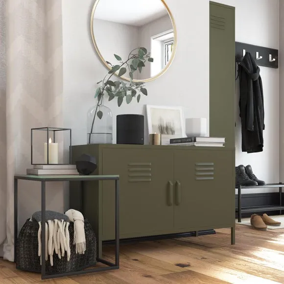 Bradford 2 Door Metal Accent Cabinet 4