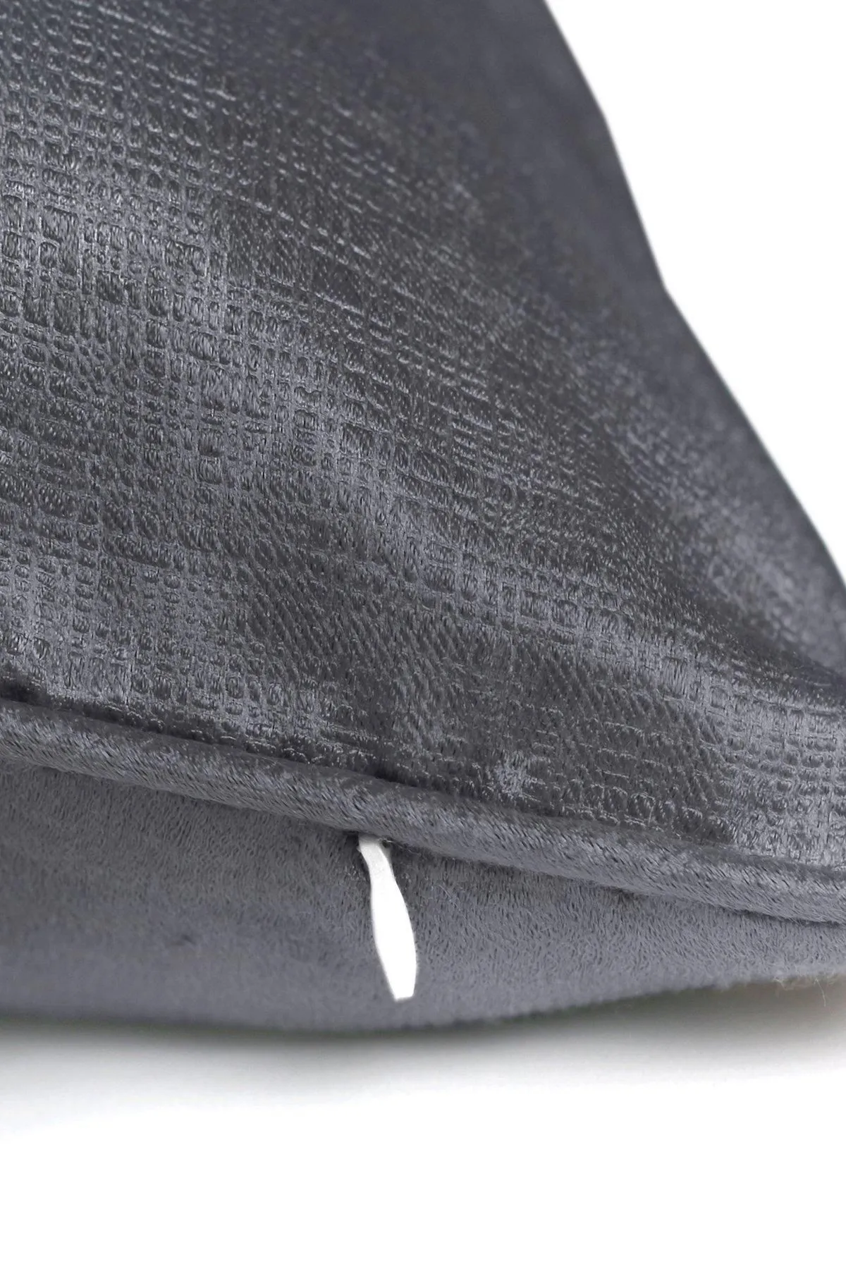 Fusion 'Strata' Luxe Velvet Filled Cushion in Charcoal 2