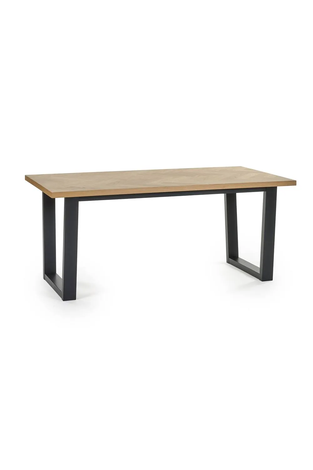 Julian Bowen Hilton Rectangular 4-6 Seater Dining Table in Black 3