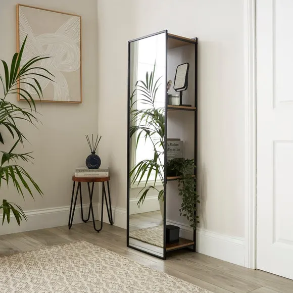 Fulton Mirrored Shelving Unit
