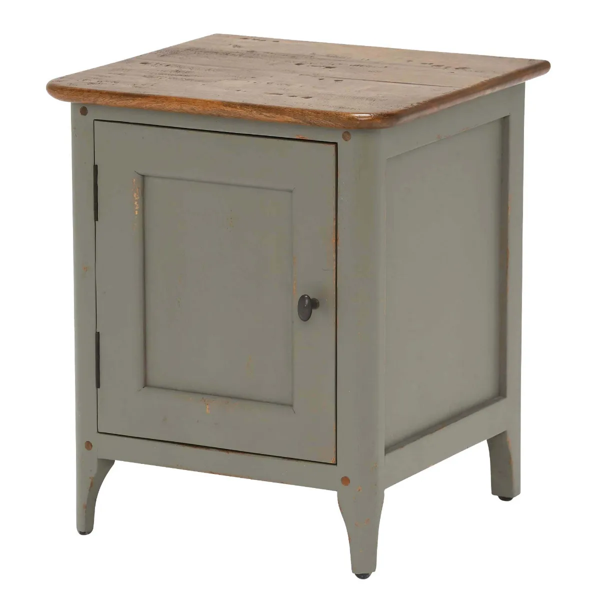 Maison Right Hand 1 Door Bedside, Albany and Moss Grey